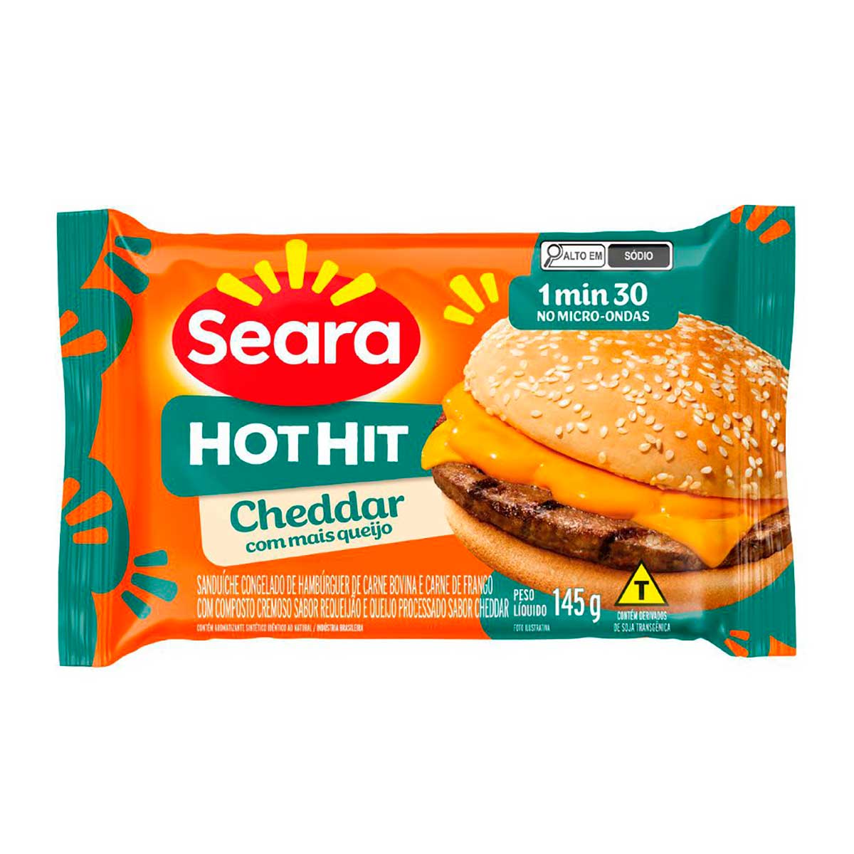 Hot Hit cheddar Seara 145g