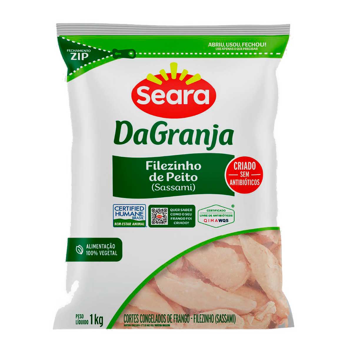 Filezinho de Peito Sassami DaGranja IQF 1Kg