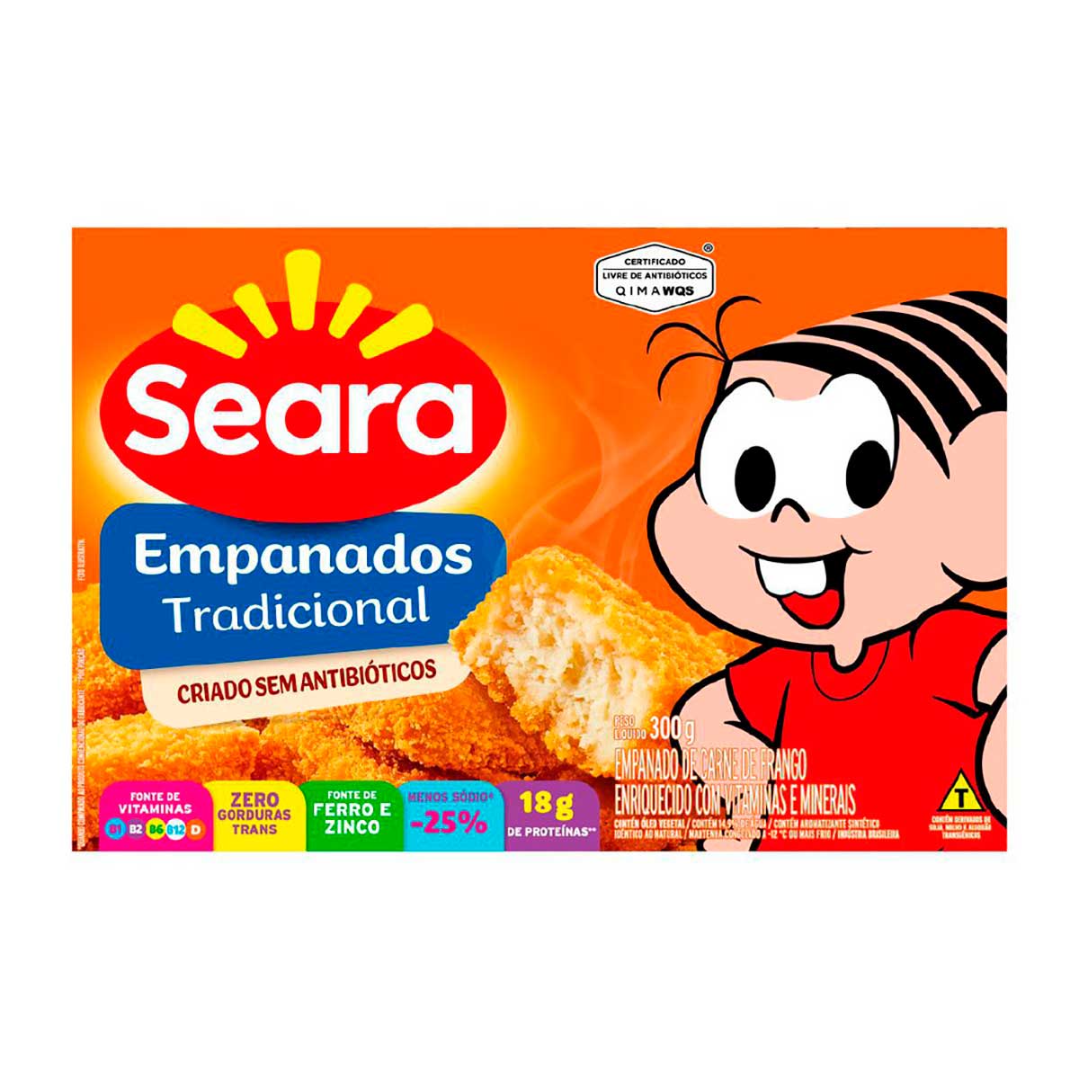 Empanados tradicional Seara turma da Mônica 300g