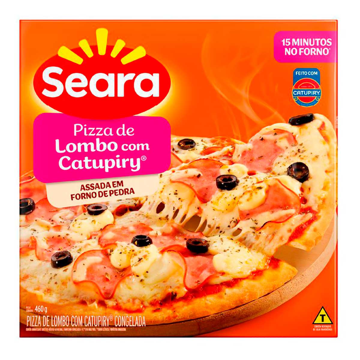 Pizza de lombo com Catupiry Seara 460g