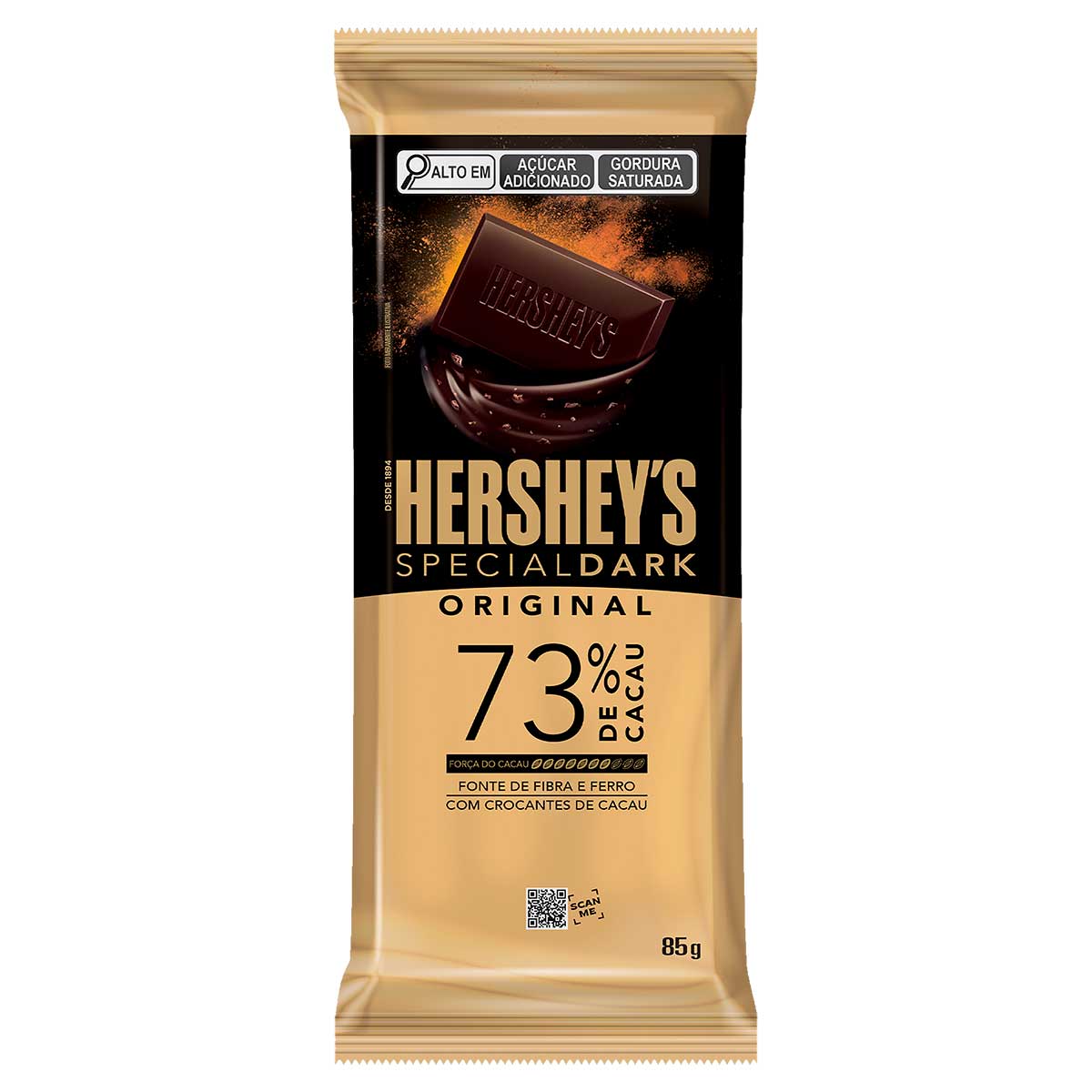 Chocolate Amargo 73% Cacau Original Hershey's Special Dark 85g