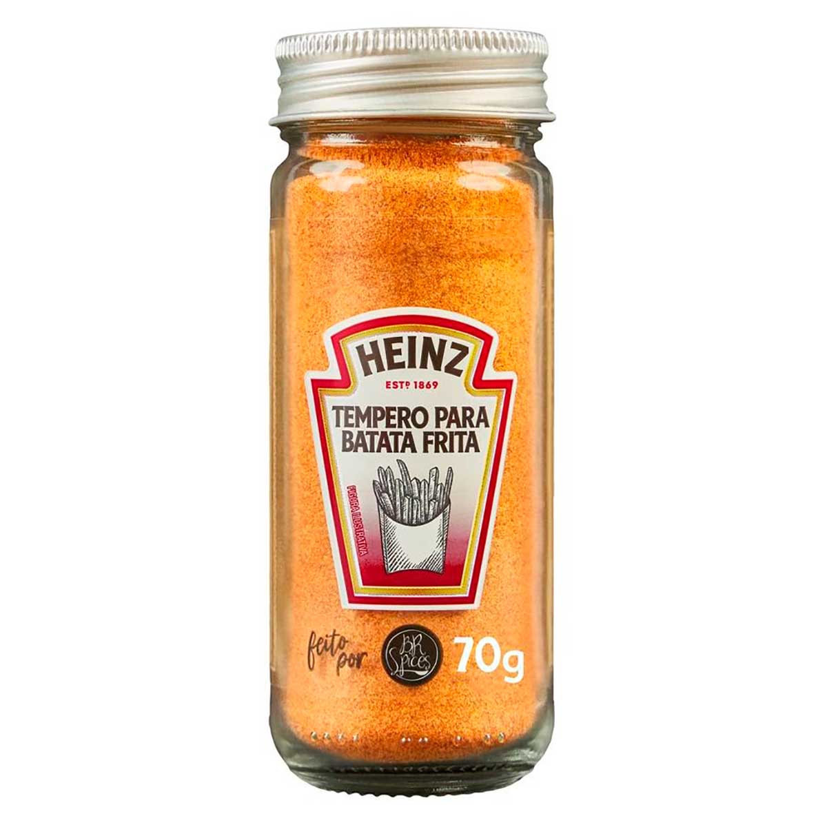 Tempero com Especiarias e Limão para Batata Frita com Tampa Dosadora Heinz 70g