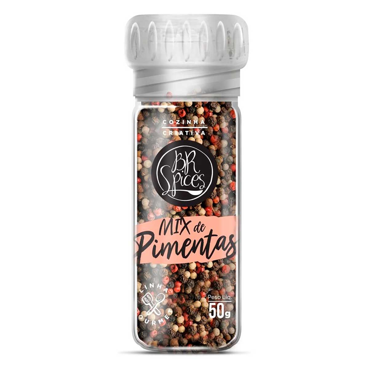Mix de Pimentas com Moedor Br Spices 50g