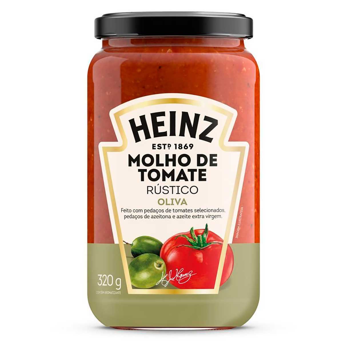 Molho de Tomate Rústico Oliva Heinz 320g