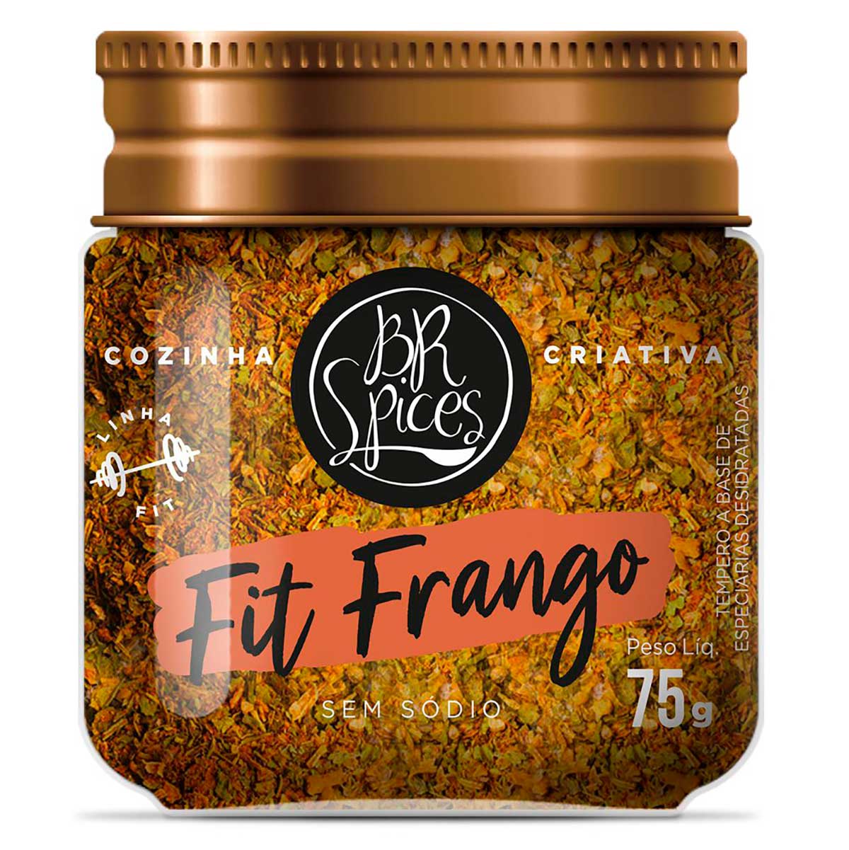 Tempero para Frango Zero Sódio BR Spices Fit 75g