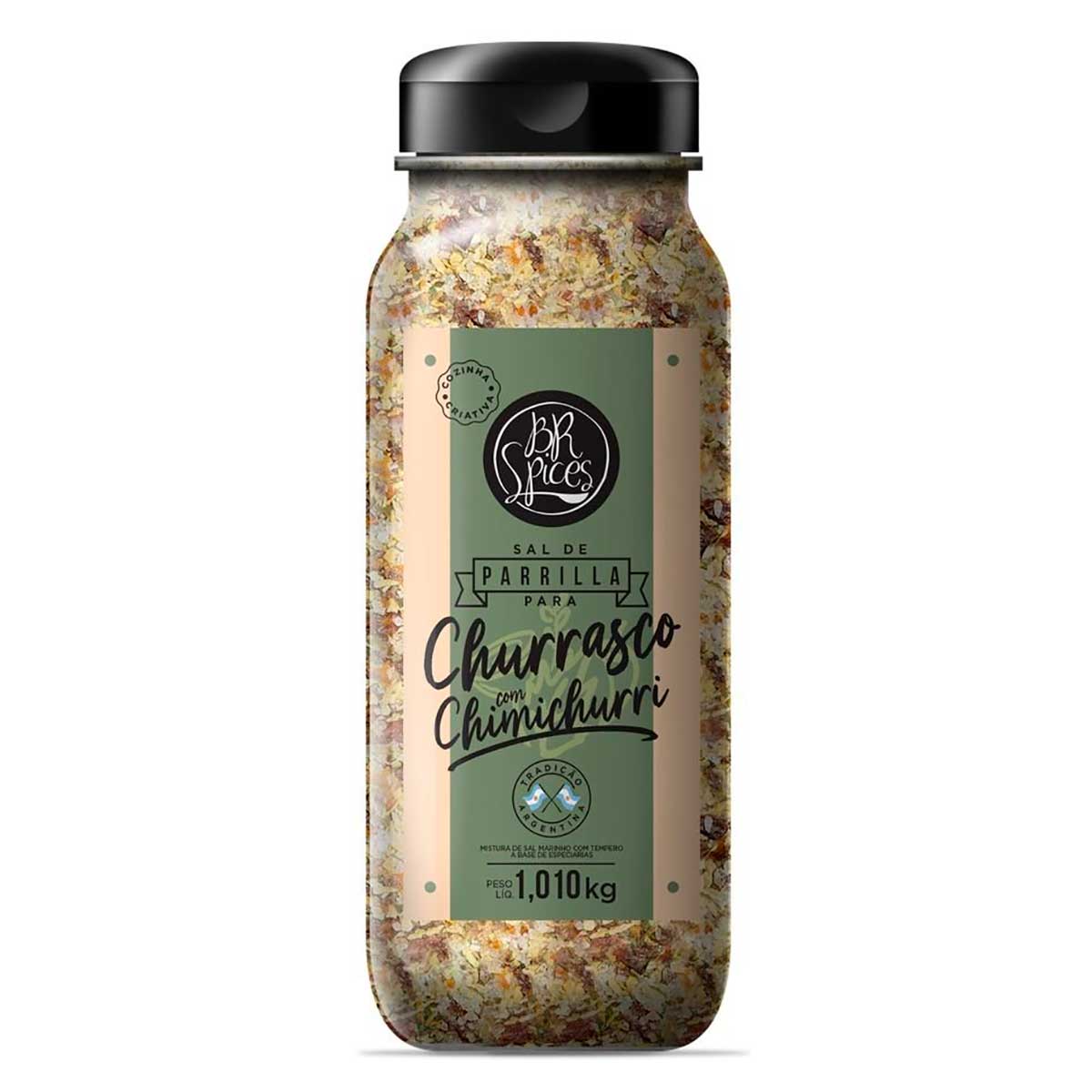 Sal de Parrilla com Chimichurri para Churrasco BR Spices Frasco 1,01 kg