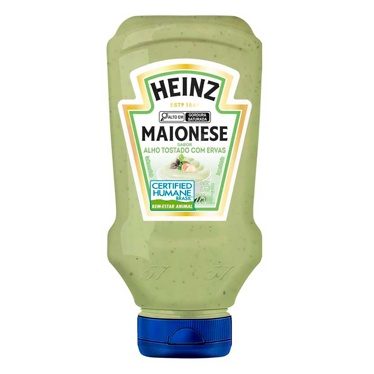 Maionese Alho Tostado com Ervas Heinz Squeeze 215g