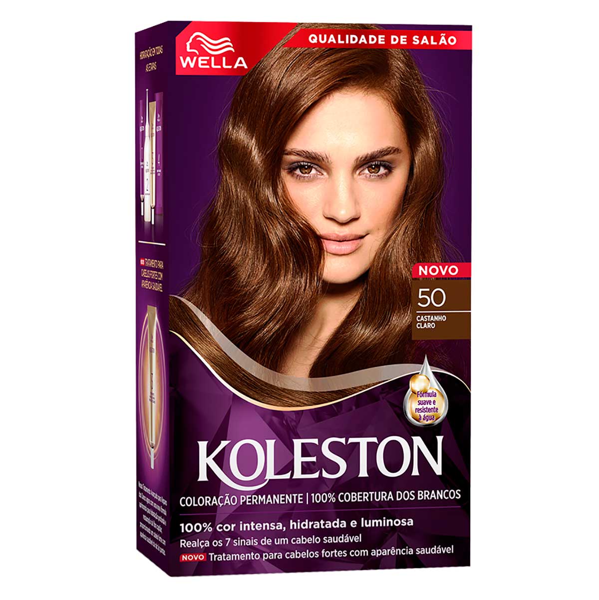 Kit tintura 50 castanho claro Wella Koleston