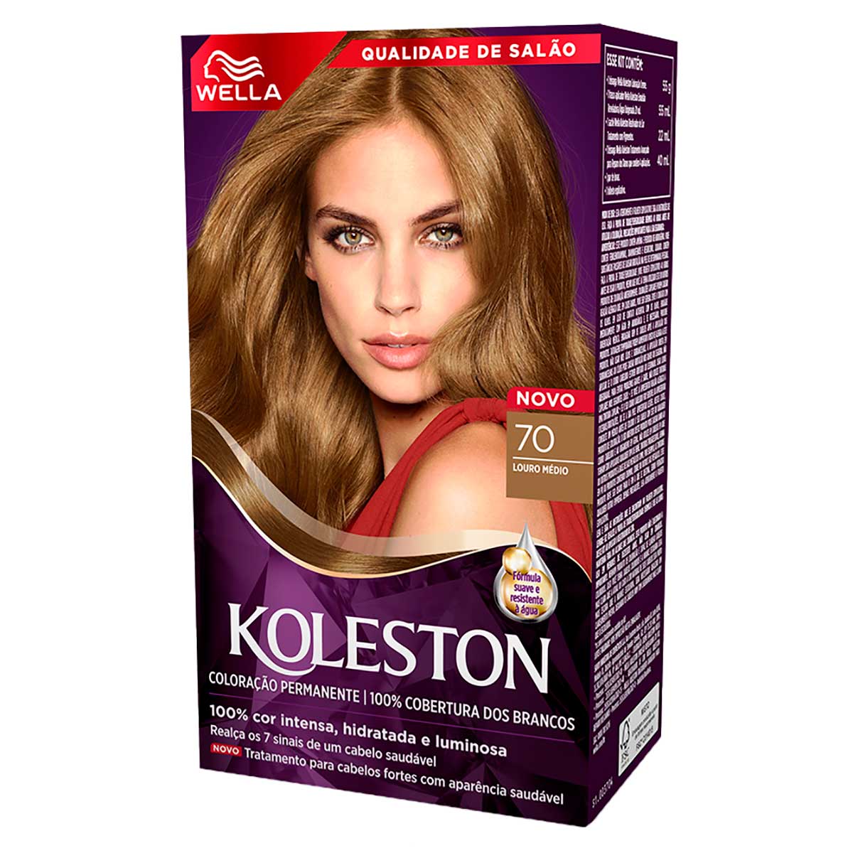 Kit tintura 70 louro médio Wella Koleston
