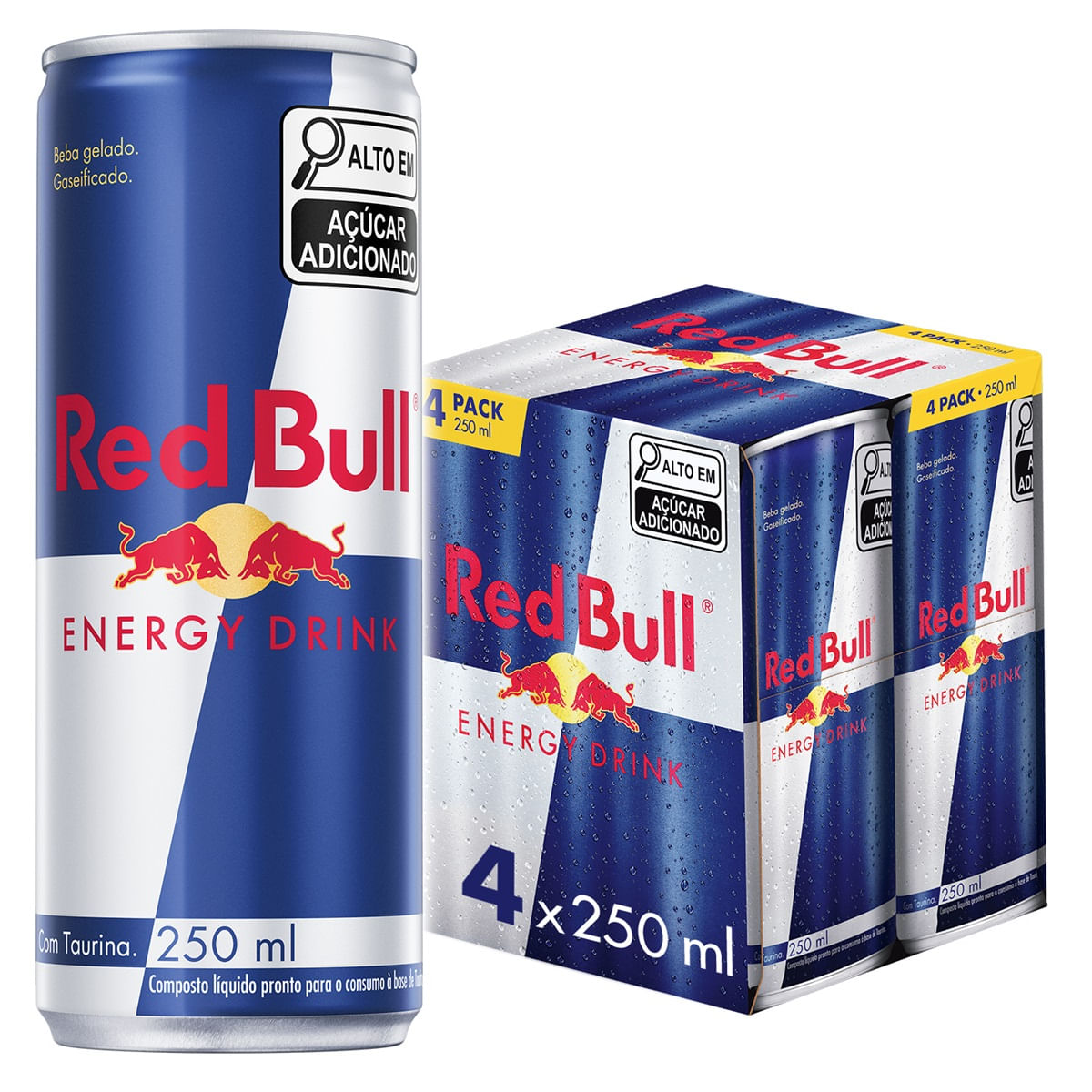 Energético Red Bull Energy Drink 250ml (4 latas)