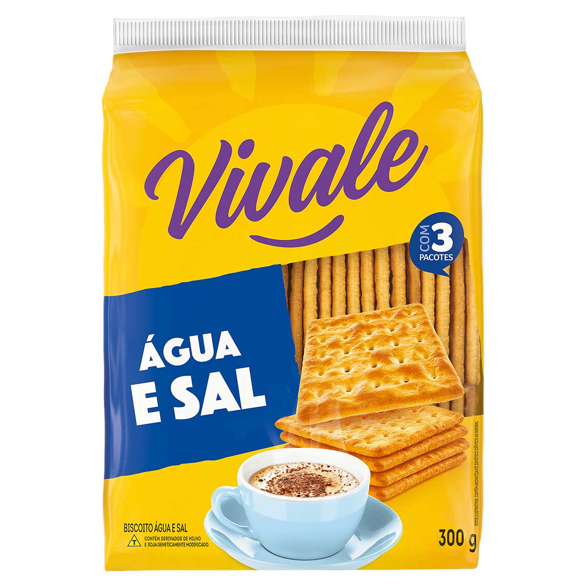 Biscoito Água e Sal Vivale 300g