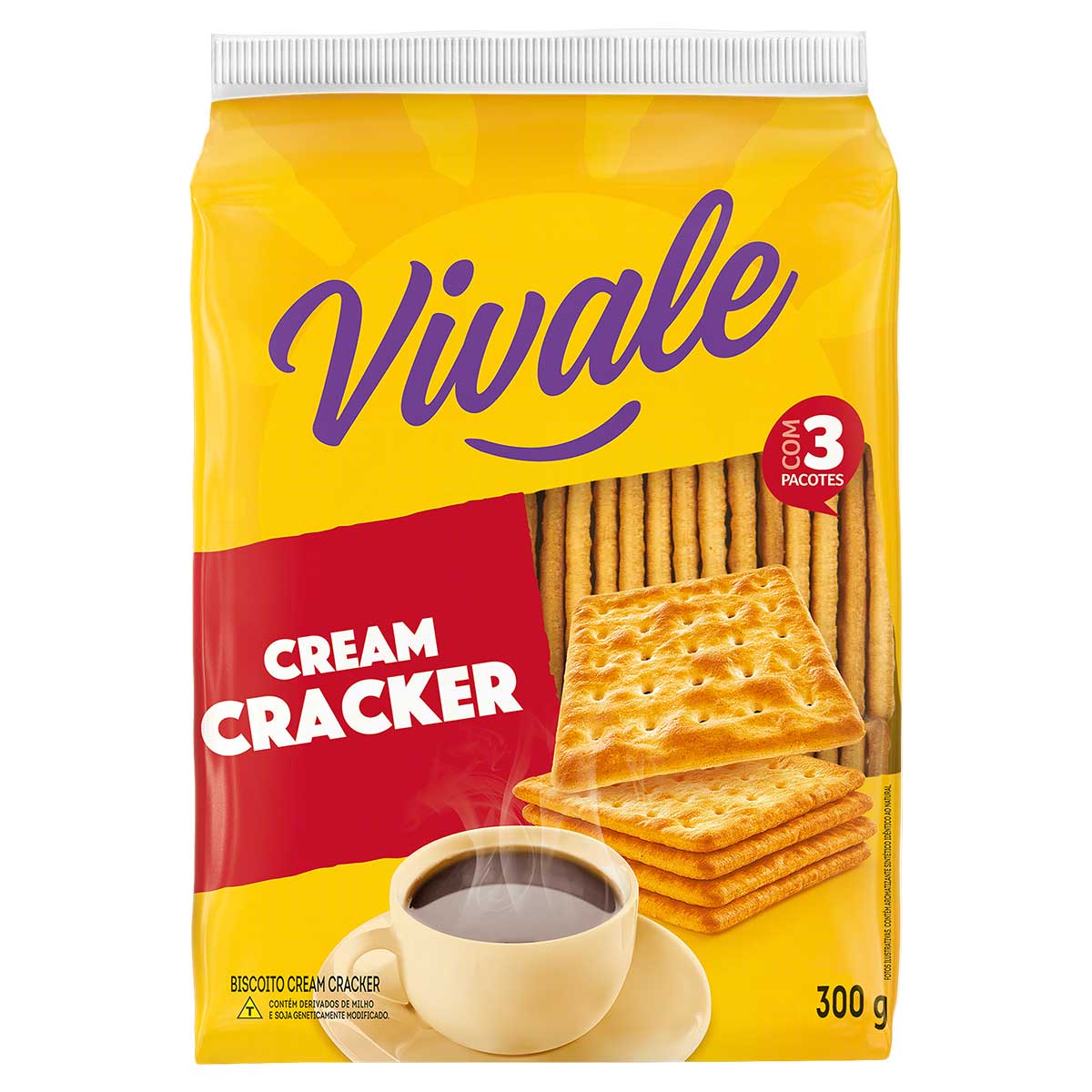 Biscoito Cream Cracker Vivale 300g