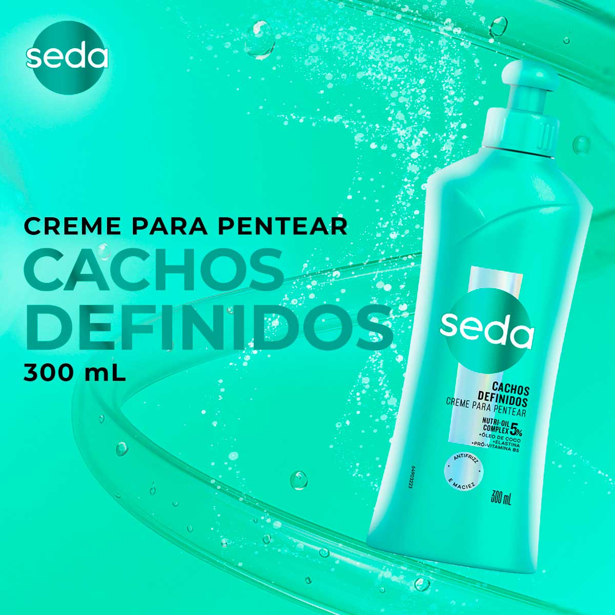 Creme para Pentear Seda  Cachos Definidos 300ml