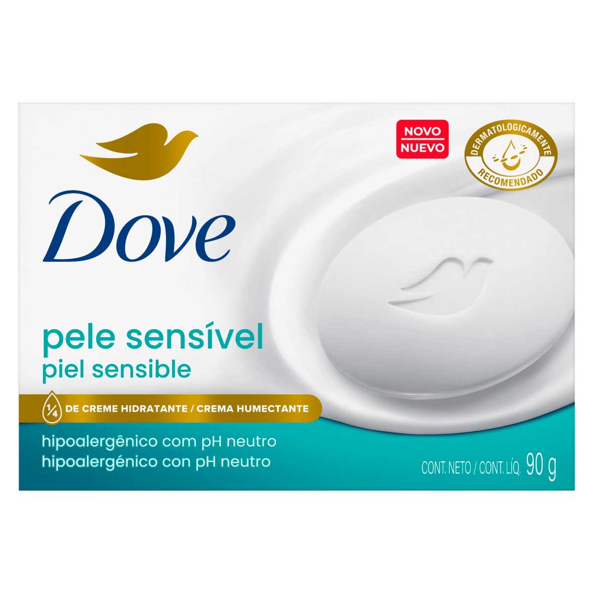 Sabonete Barra Dove Pele Sensível 90g