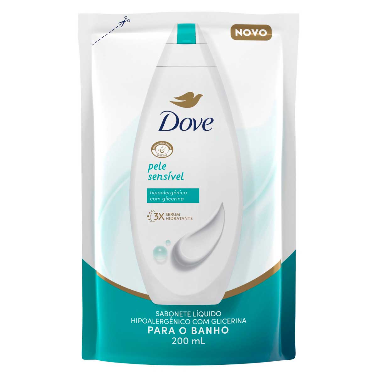 Sabonete Líquido Dove Pele Sensível 200ml