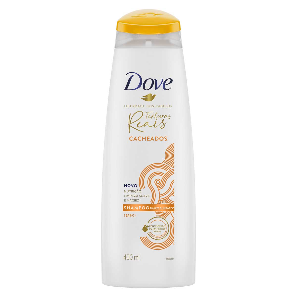 Shampoo Baixo Sulfato Dove Texturas Reais Cacheados 400 ml