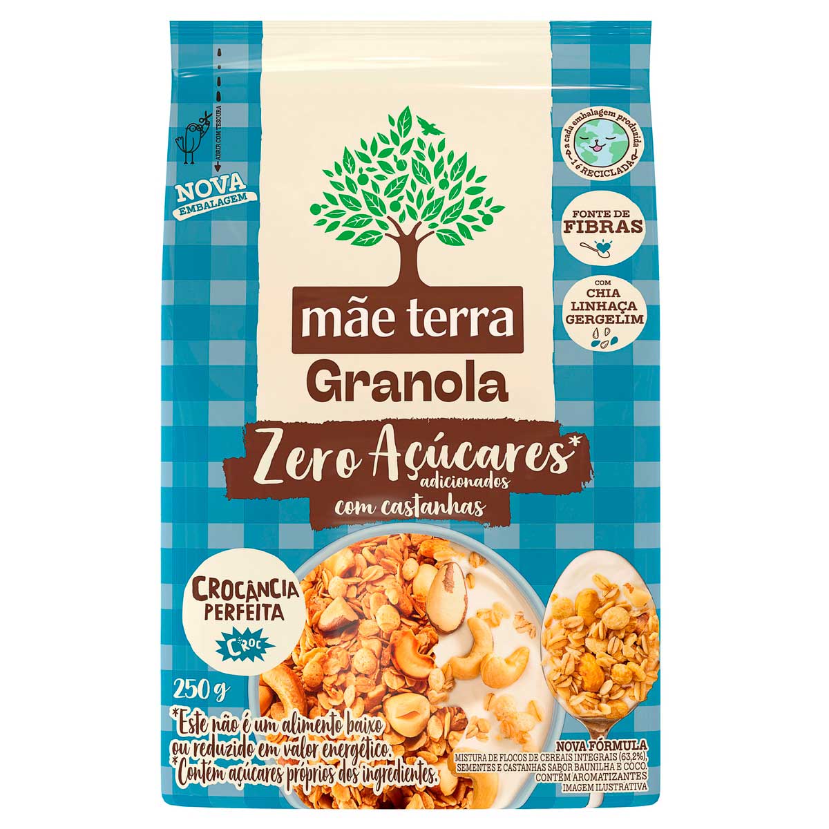 Granola Mãe Terra Tradicional Zero Açúcares 250g