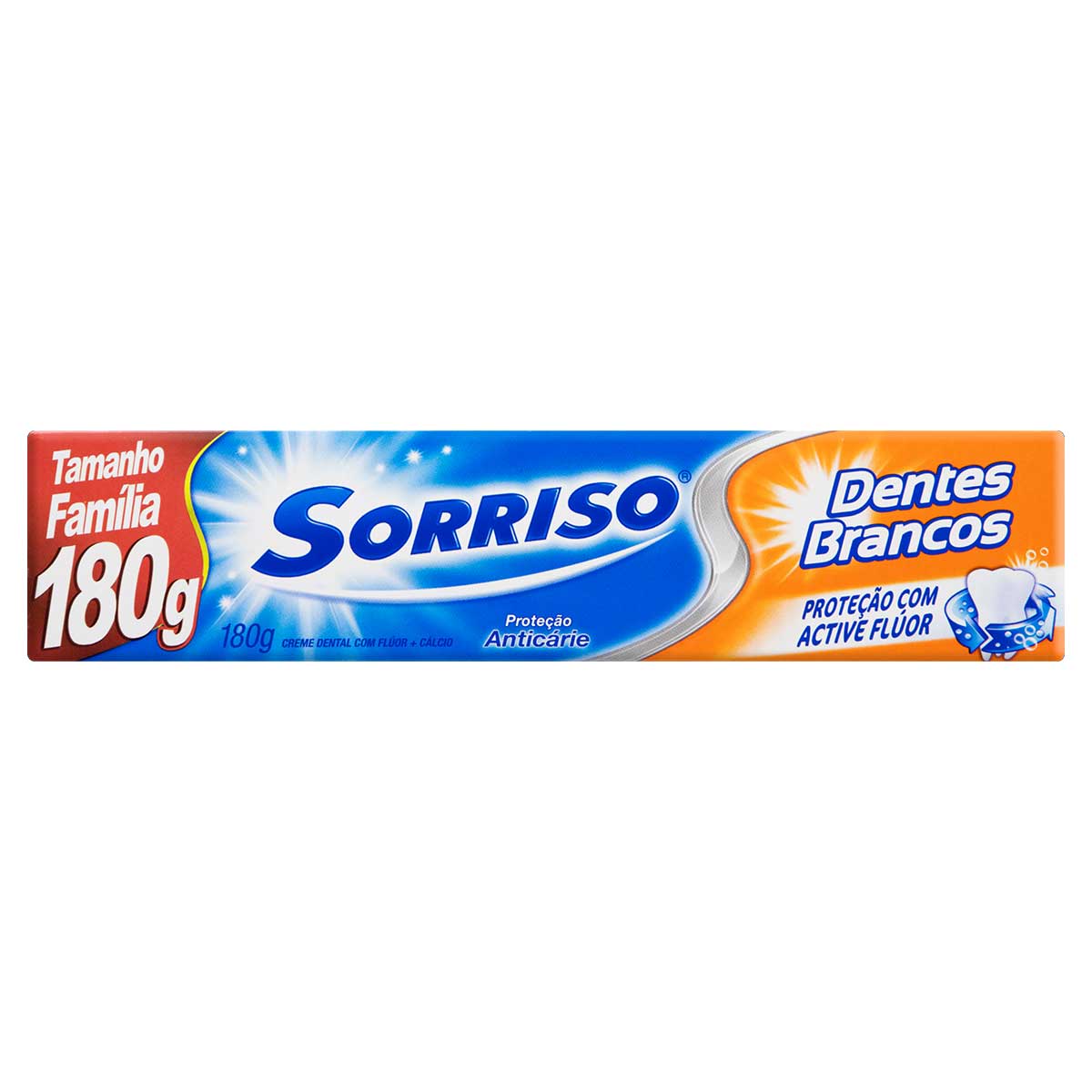 Creme Dental Whitening Sorriso Dentes Brancos Caixa 180g Tamanho Família