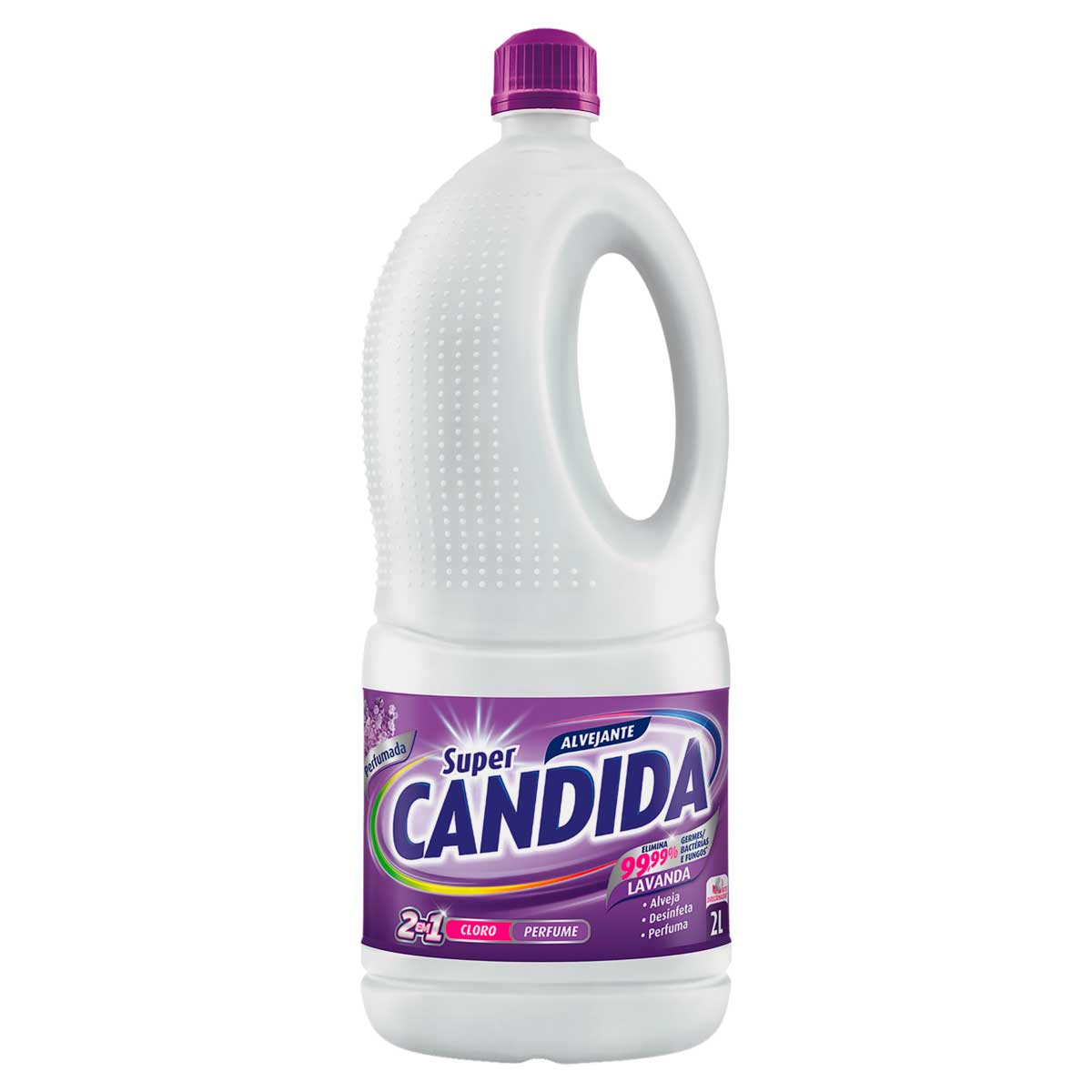 Alvejante com Cloro Lavanda Super Candida Garrafa 2 Litros