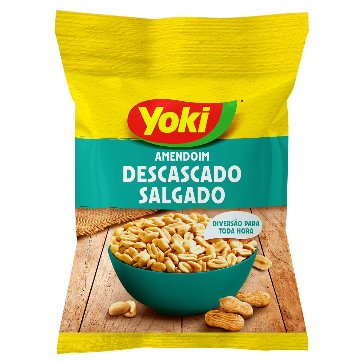 Amendoim Torrado Salgado sem Casca Yoki Pacote 110g