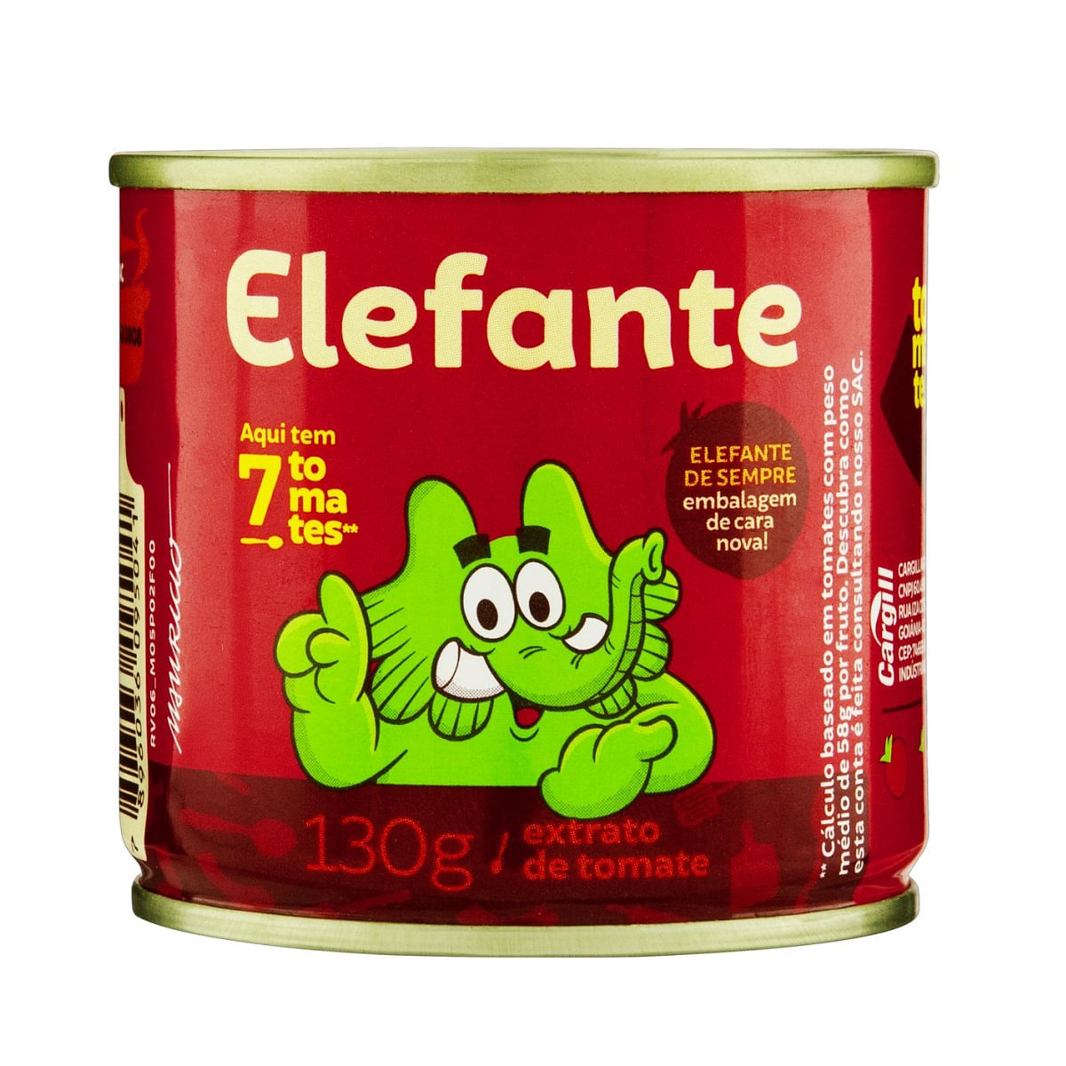 Extrato de Tomate Tradicional Elefante 130g