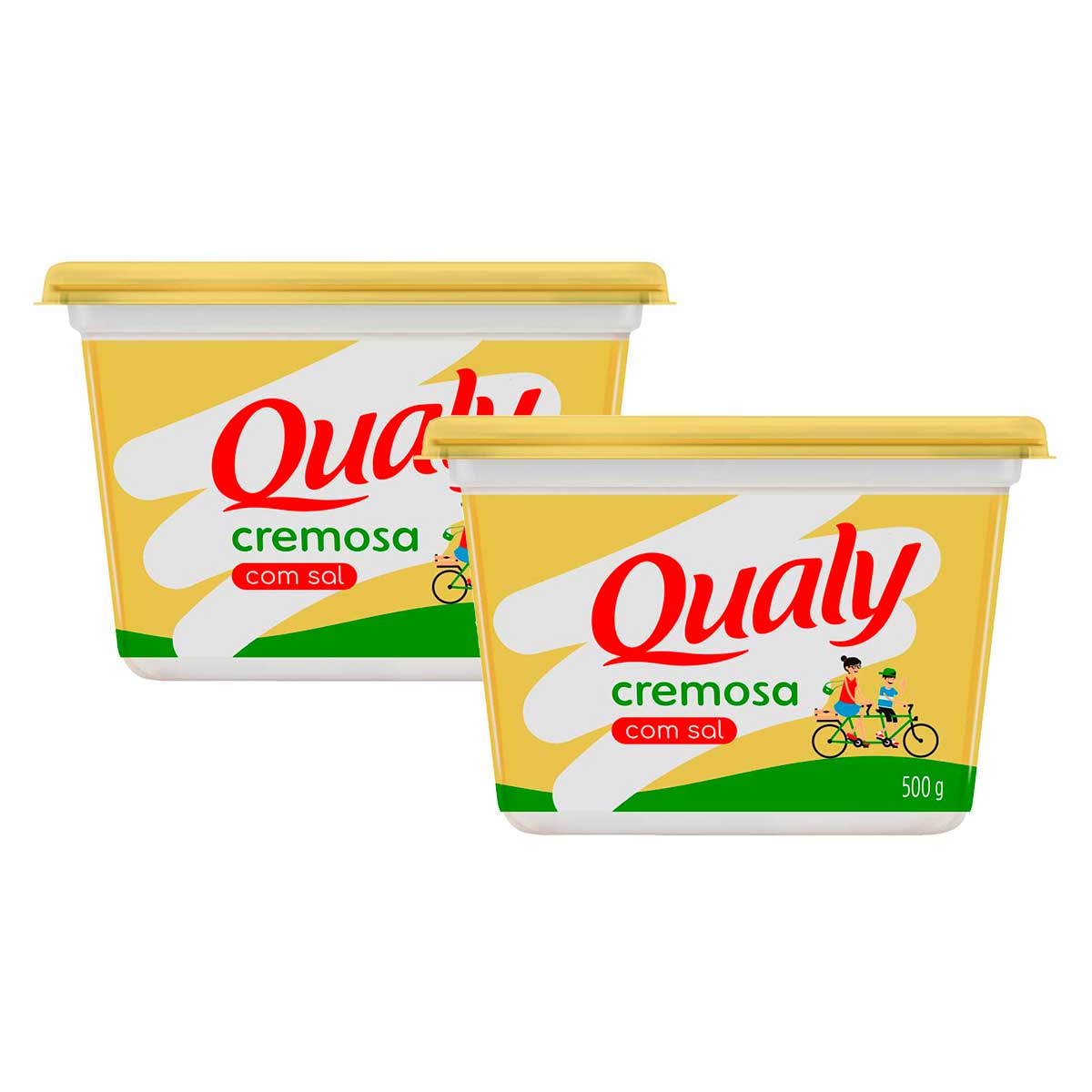 Margarina Cremosa com Sal Qualy 500g 2 Unidades
