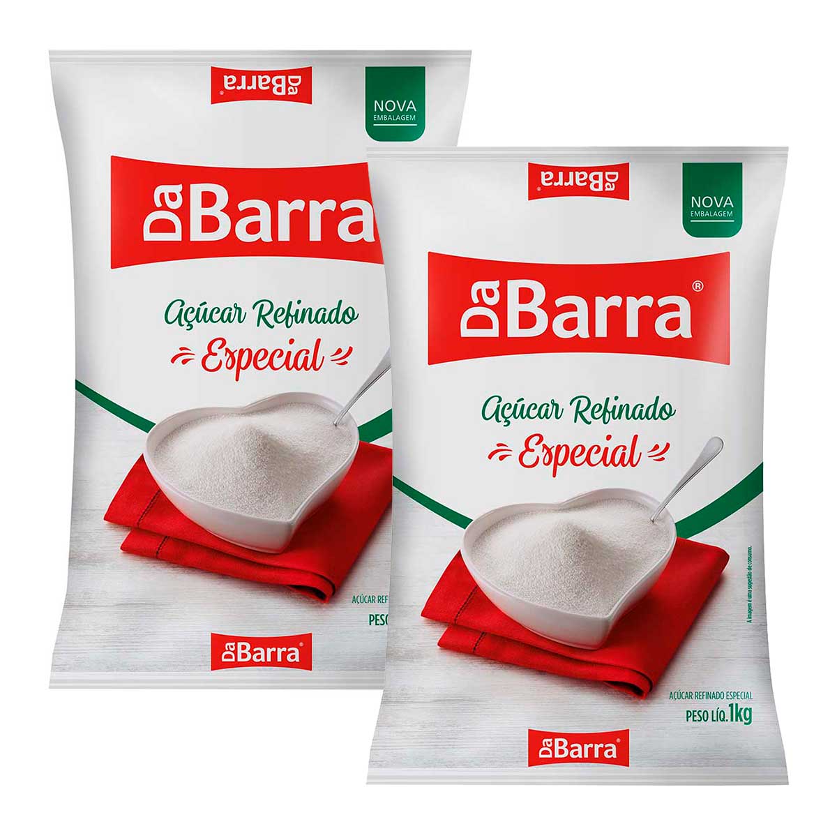 Açúcar Refinado Da Barra 1Kg 2 Unidades