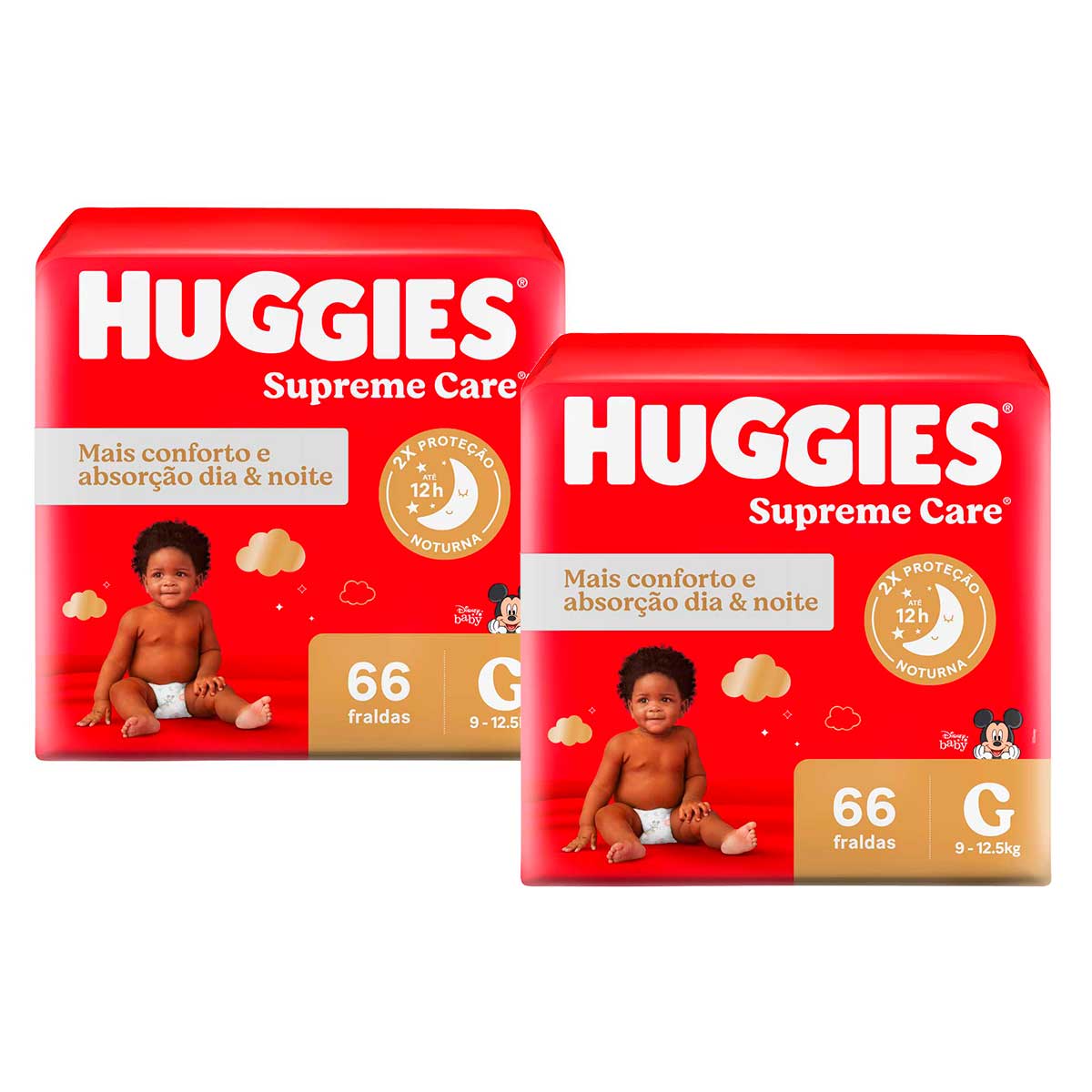 Fralda Huggies Supreme Care G 66 Fraldas 2 Unidades