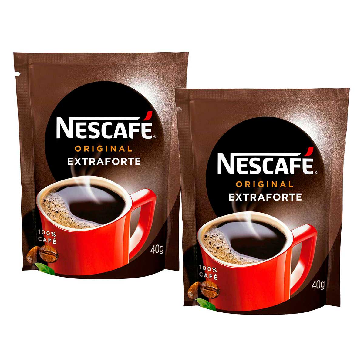 Café Solúvel Nescafé Original Extra Forte Sachê 40g 2 Unidades