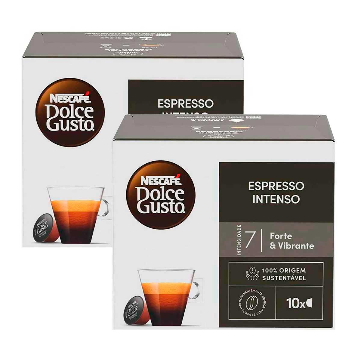 Café em Cápsula NESCAFÉ DOLCE GUSTO Espresso Intenso 10 Cápsulas 2 Unidades