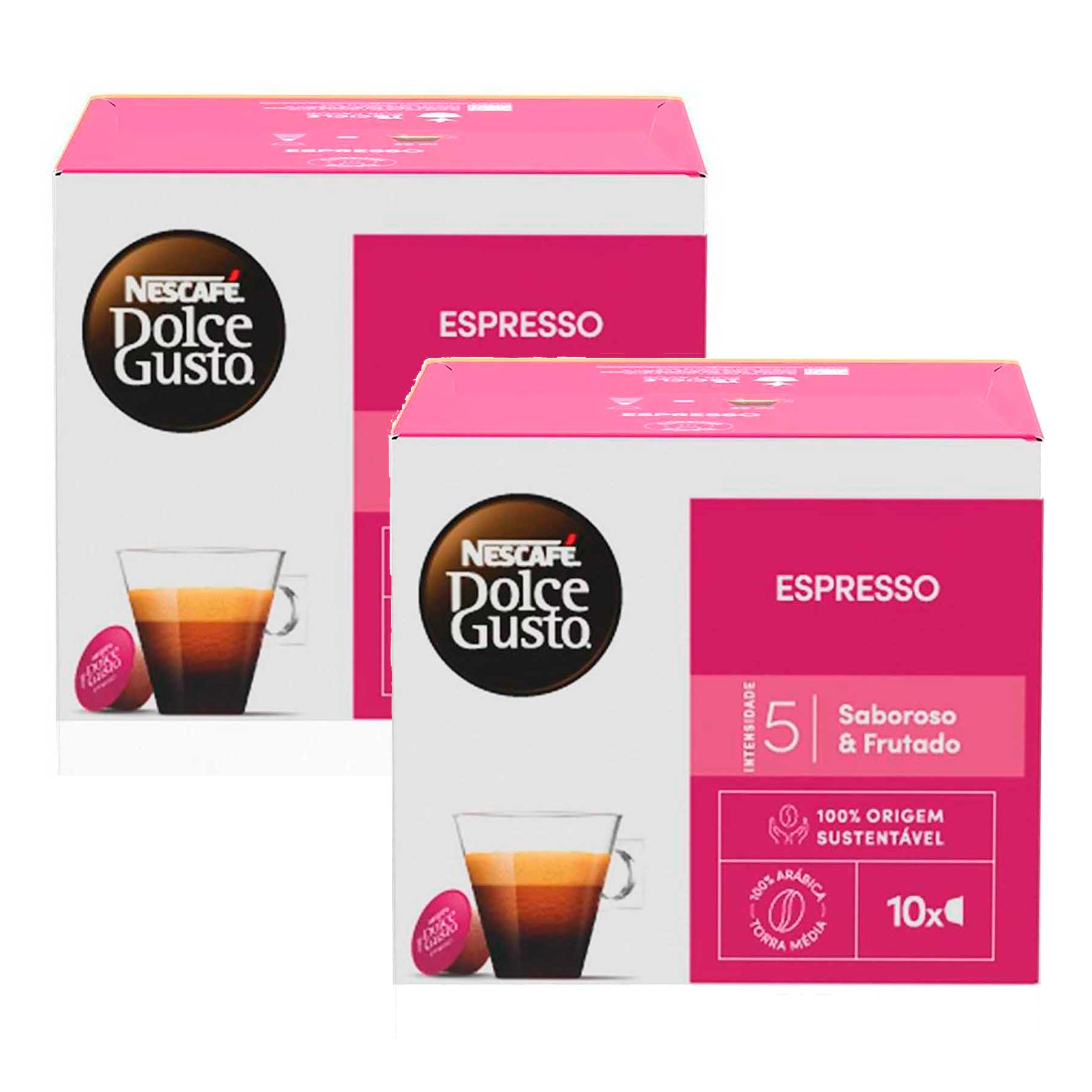 Café em Cápsula NESCAFÉ DOLCE GUSTO Espresso 10 Cápsulas 2 Unidades
