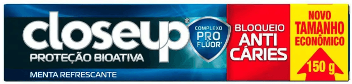 Creme Dental Proteção Bioativa Bloqueio Anticáries Menta Refrescante Closeup Tamanho Econômico 150g