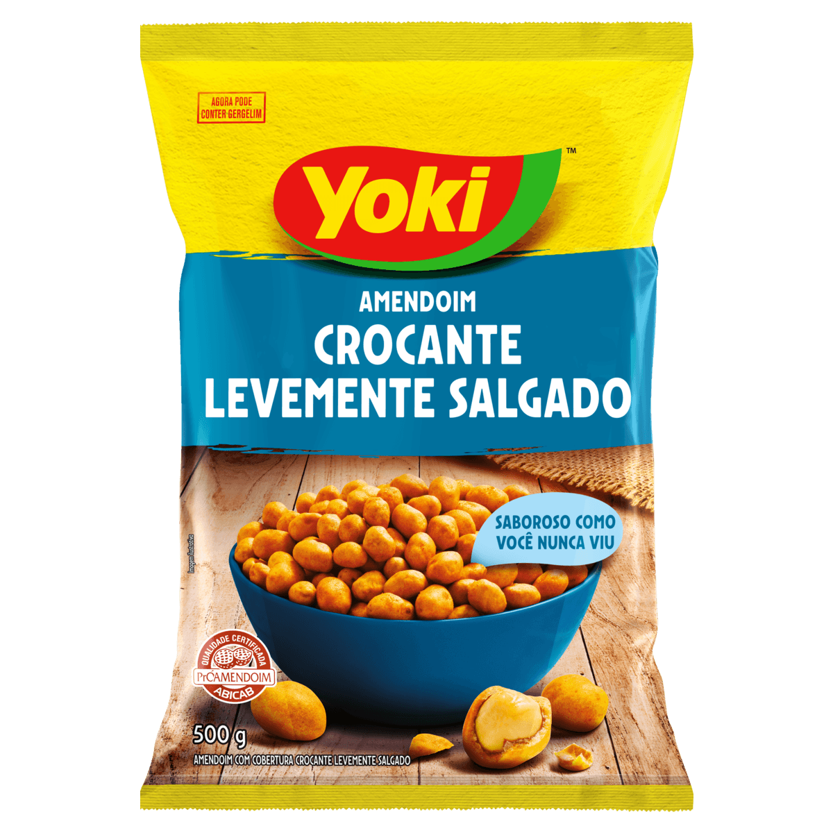 Amendoim Crocante Salgado Yoki Pacote 500g