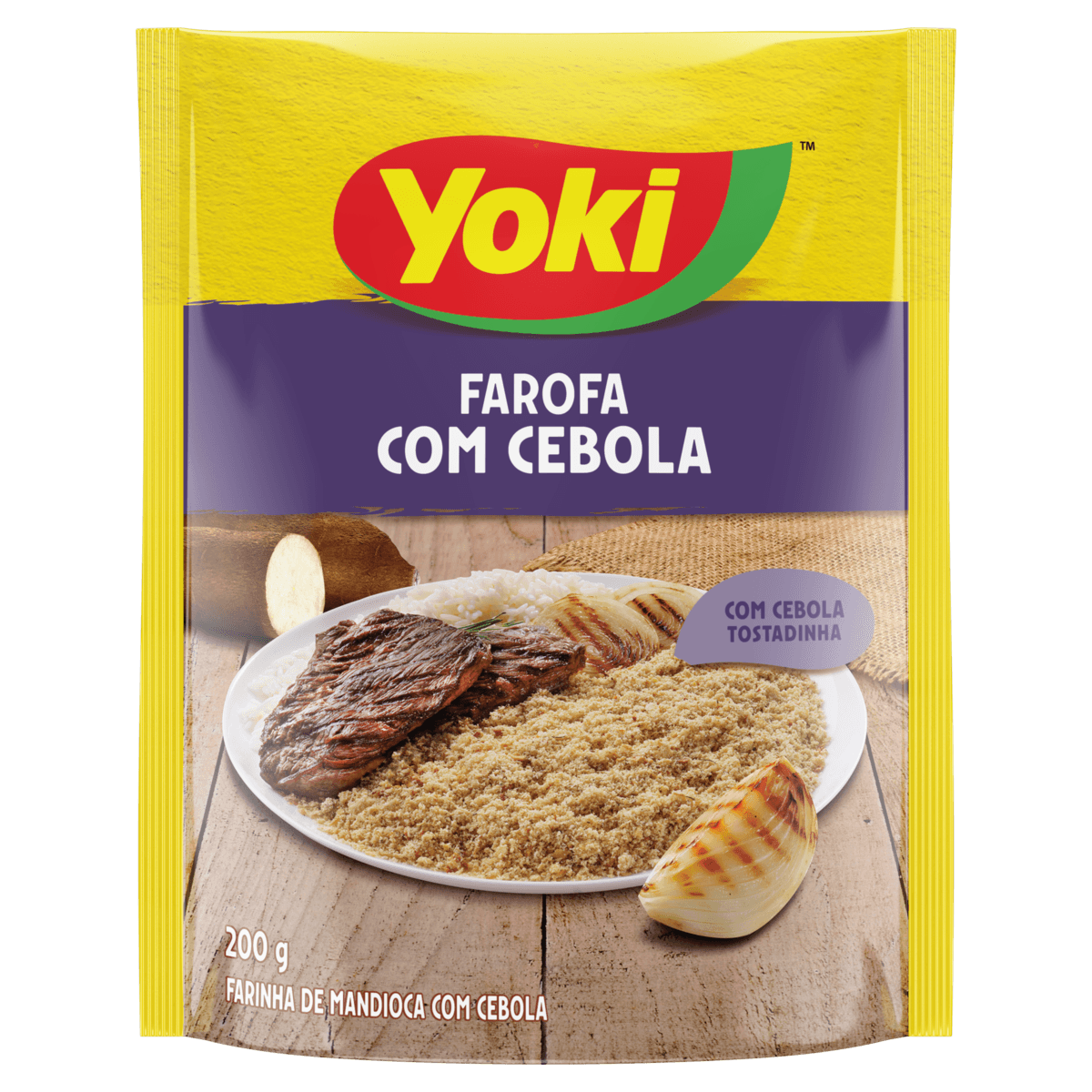 Farofa de Mandioca com Cebola Yoki Sachê 200g