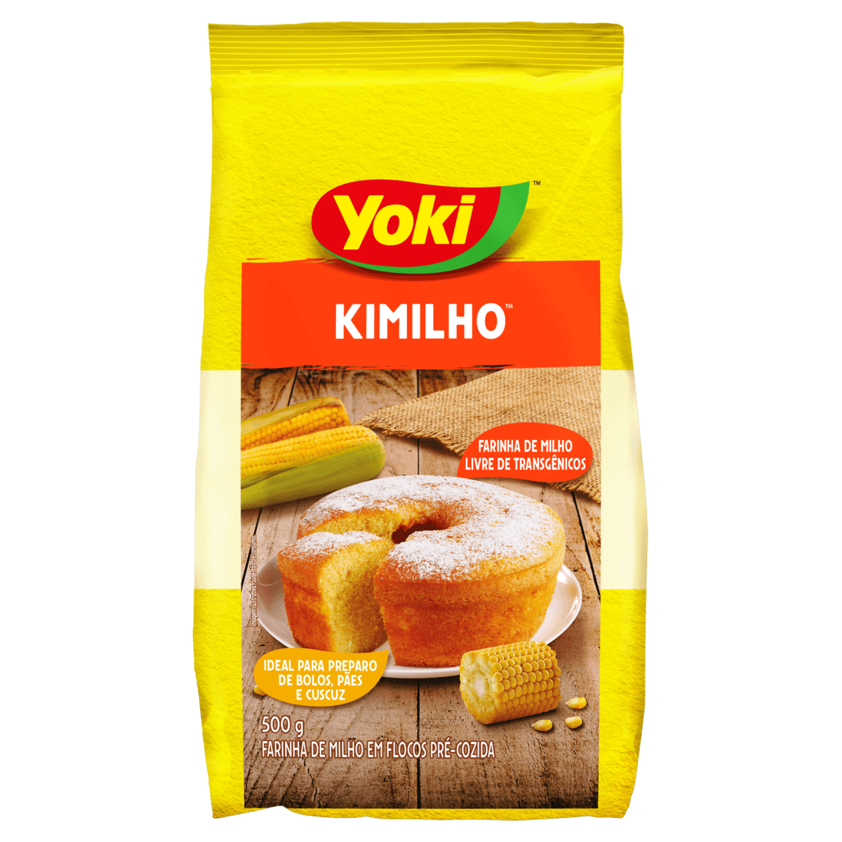Farinha de Milho Flocos Pré-Cozida Yoki Kimilho Pacote 500g