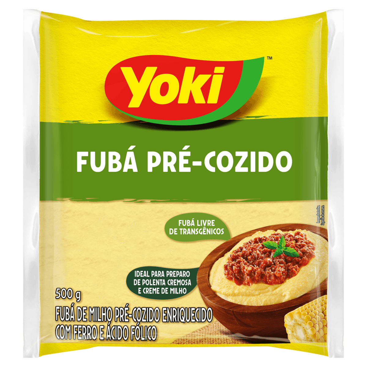 Fubá de Milho Pré-Cozido Yoki Pacote 500g