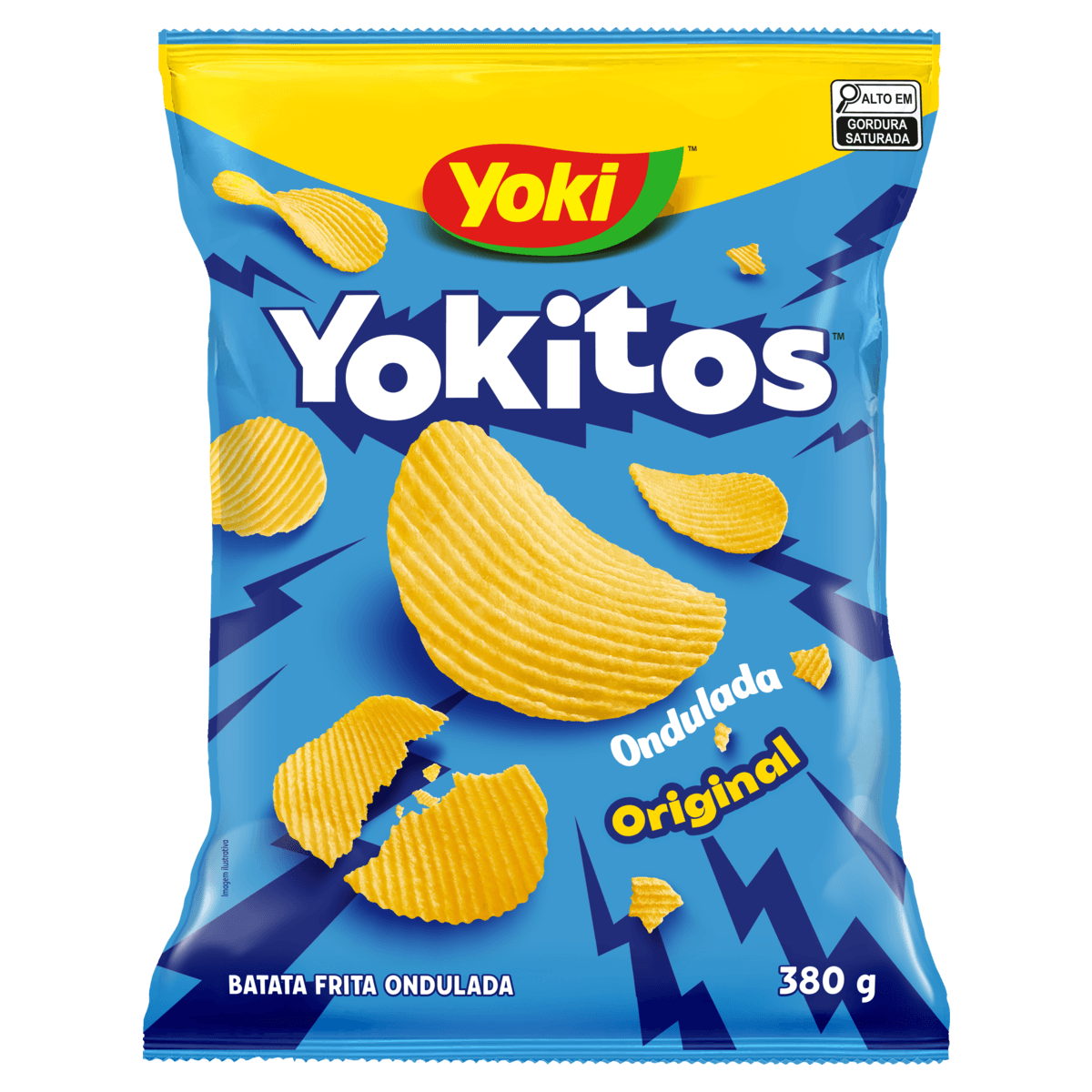 Batata Frita Ondulada Original Yoki Yokitos Pacote 380g