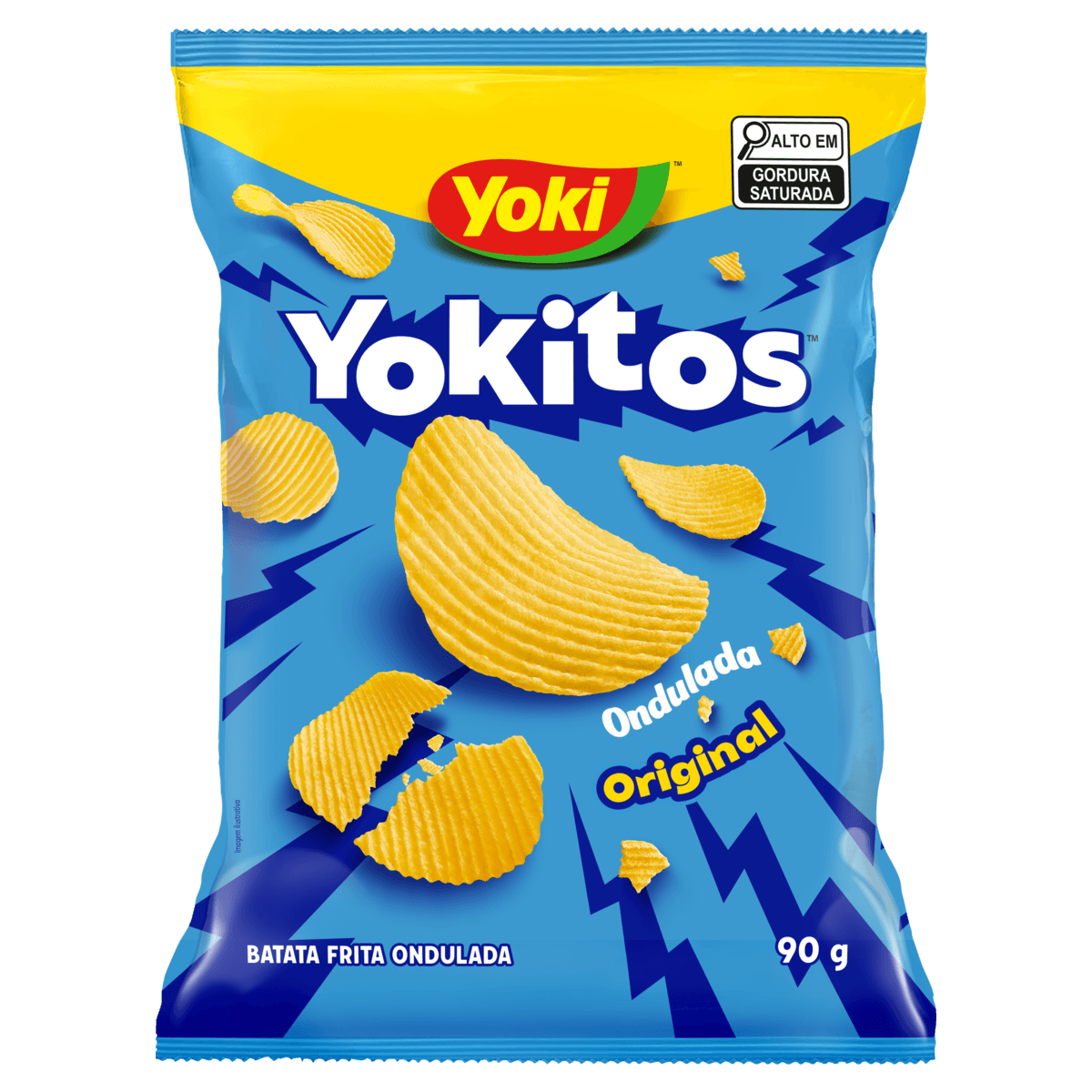 Batata Frita Ondulada Original Yoki Yokitos Pacote 90g
