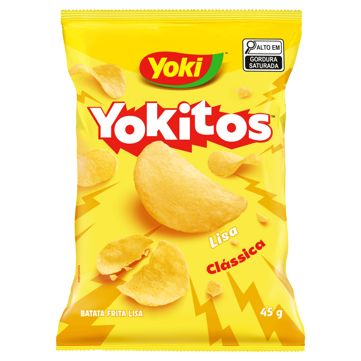 Batata Frita Lisa Clássica Yoki Yokitos Pacote 45g