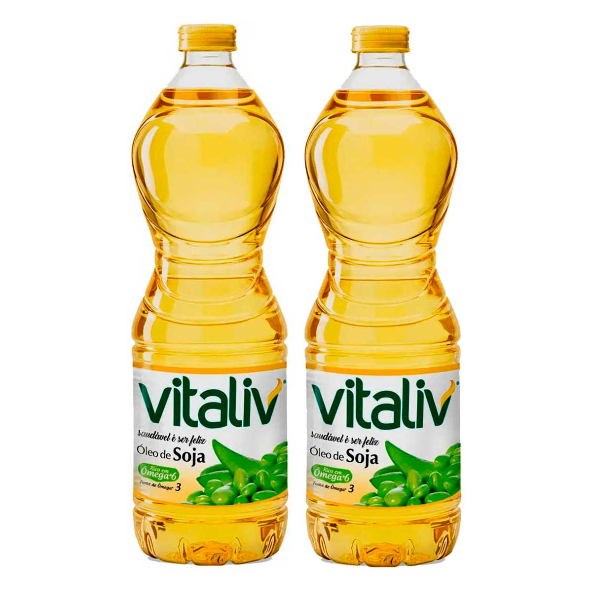 Óleo de Soja Vitaliv Garrafa 900 ml 2 Unidades