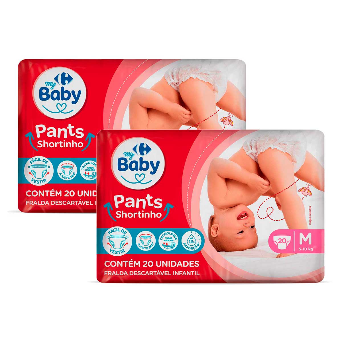Fralda Pants Carrefour My Baby M 20 Unidades 2 Unidades