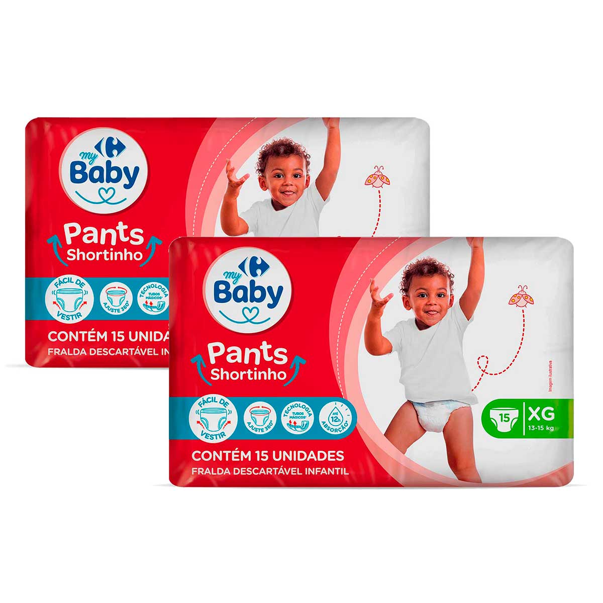 Fralda Pants Carrefour My Baby XG 15 Unidades 2 Unidades
