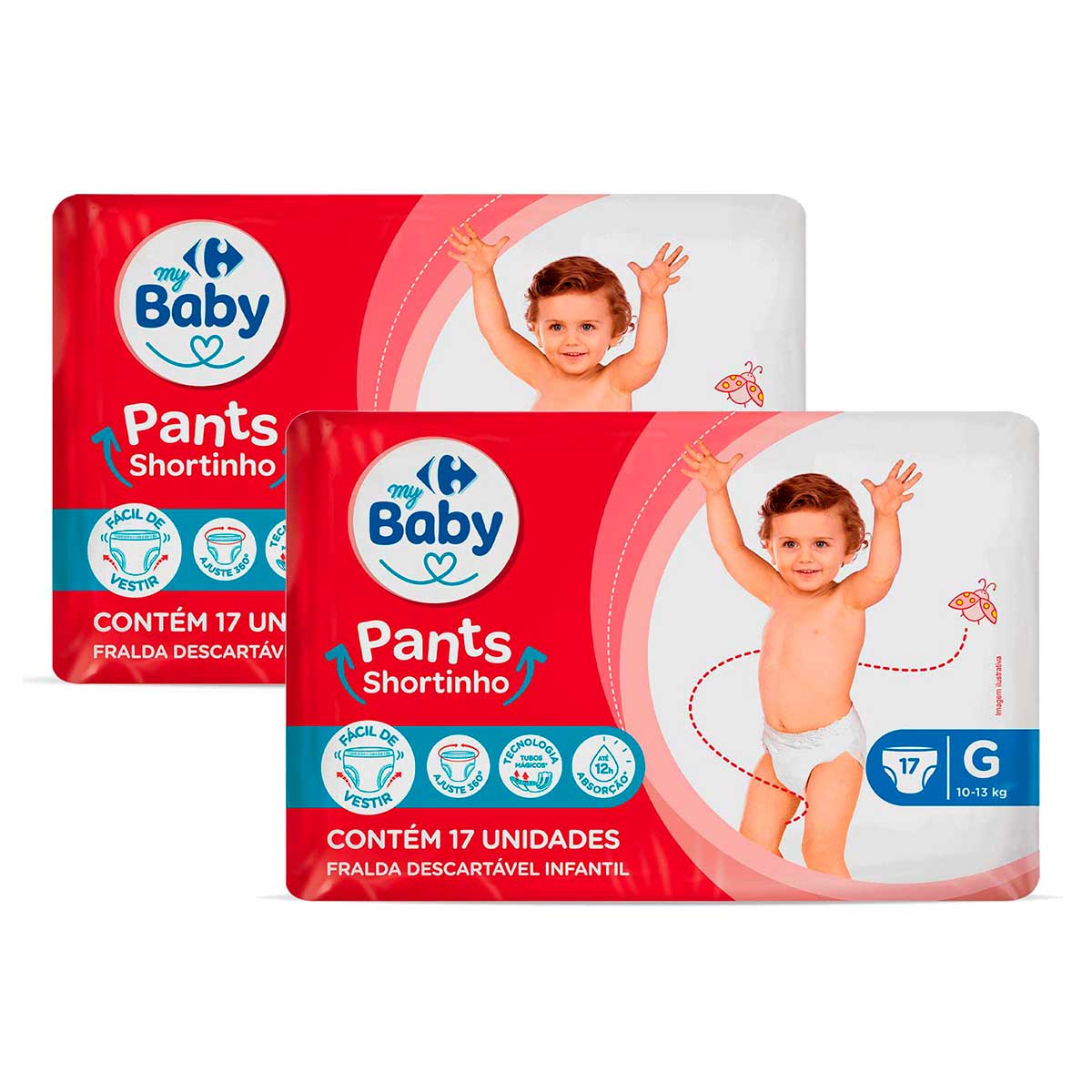 Fralda Pants Carrefour My Baby G 17 Unidades 2 Unidades