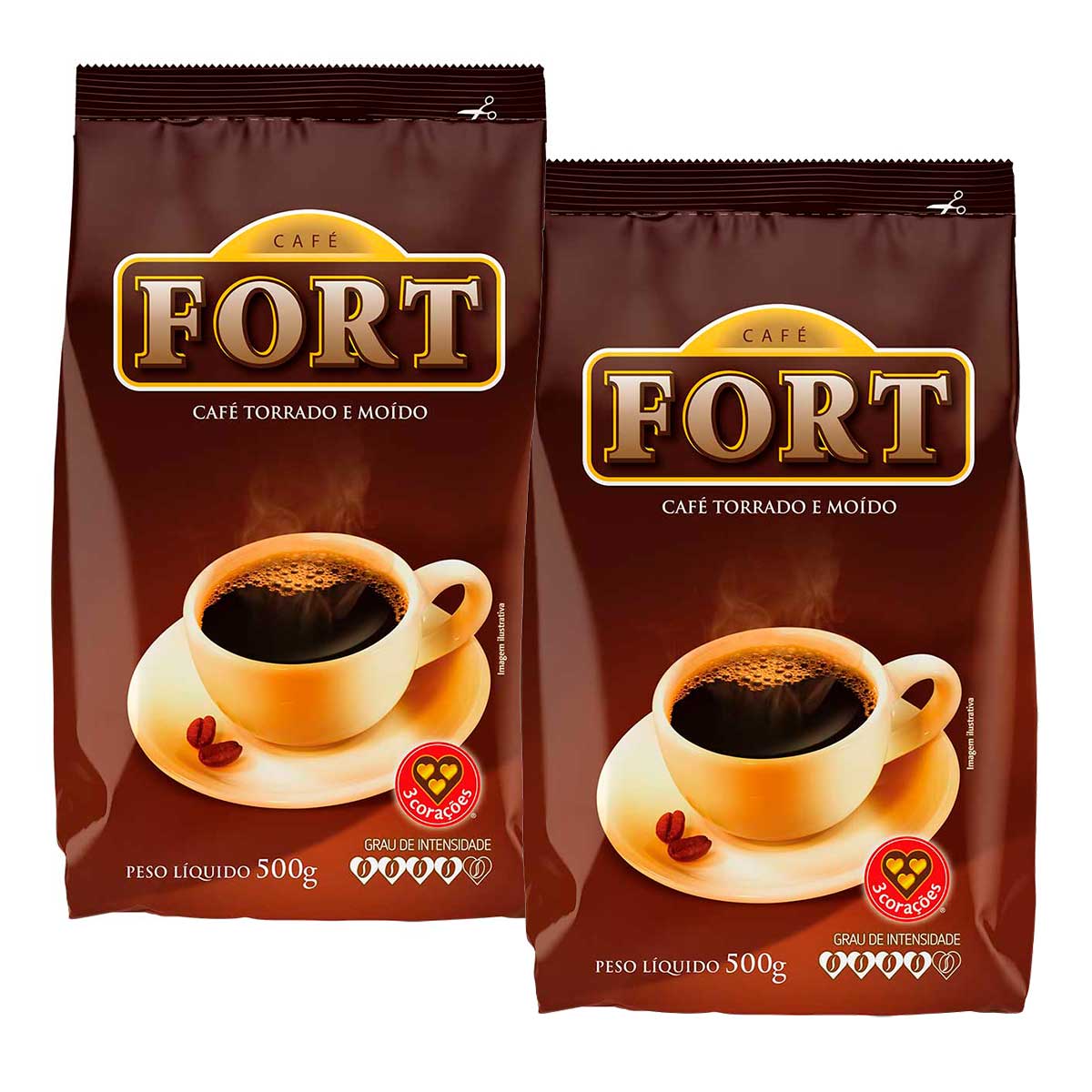 Café em Pó Fort 500g 2 Unidades