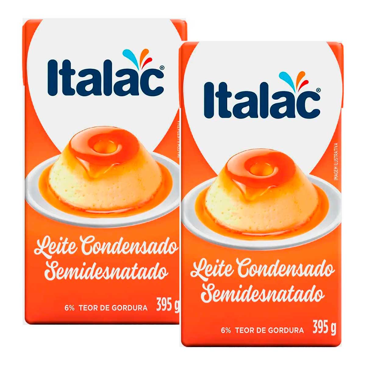 Leite Condensado Semidesnatado Italac 395g 2 Unidades