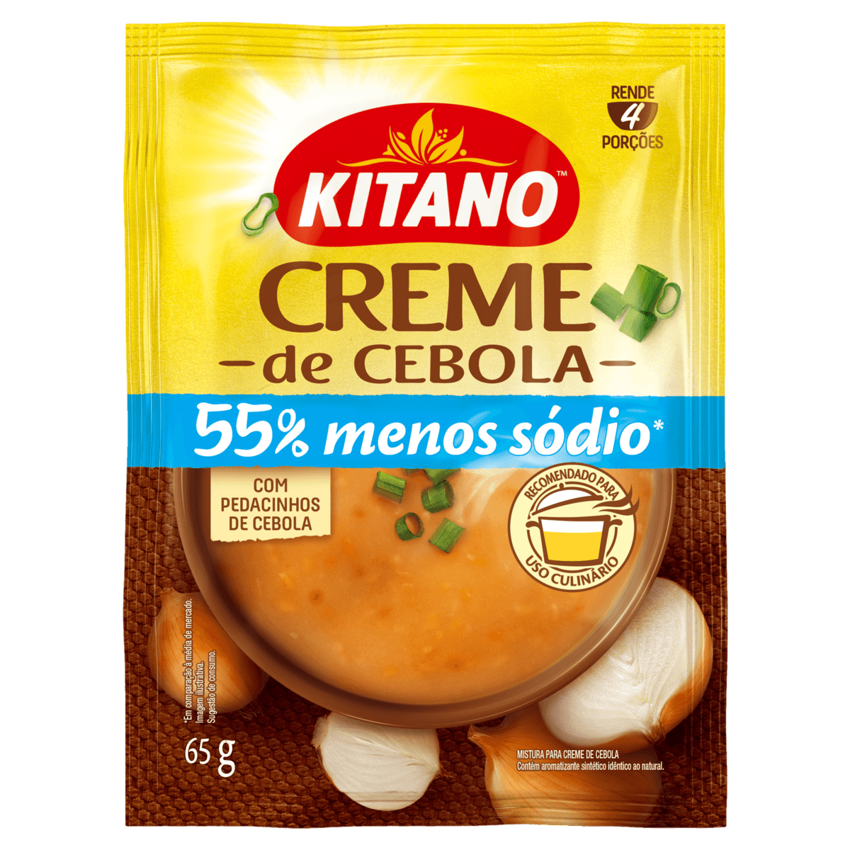 Creme Cebola Kitano Pacote 65g