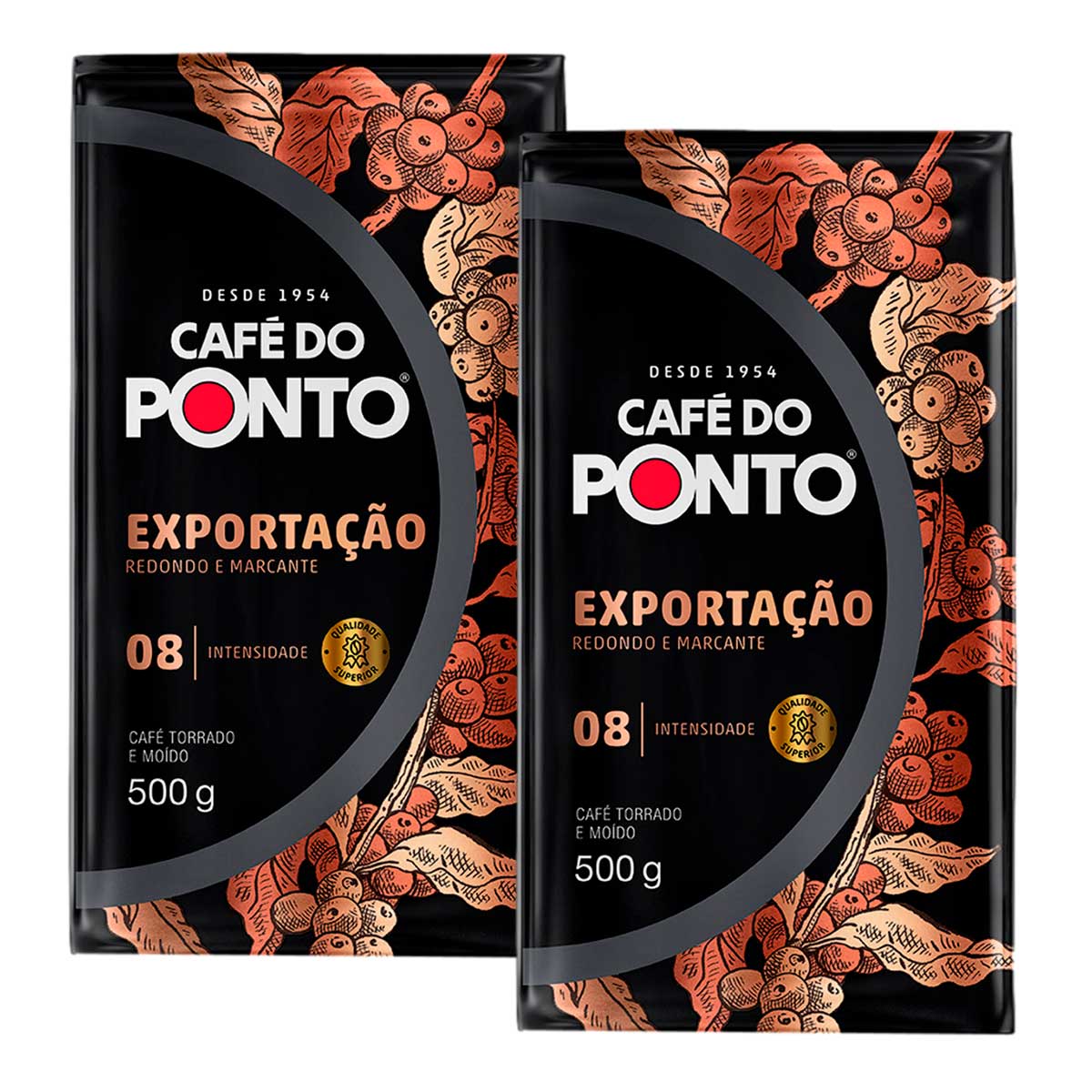Café Torrado e Moído Do Ponto Exportação Vácuo 500 g 2 Unidades