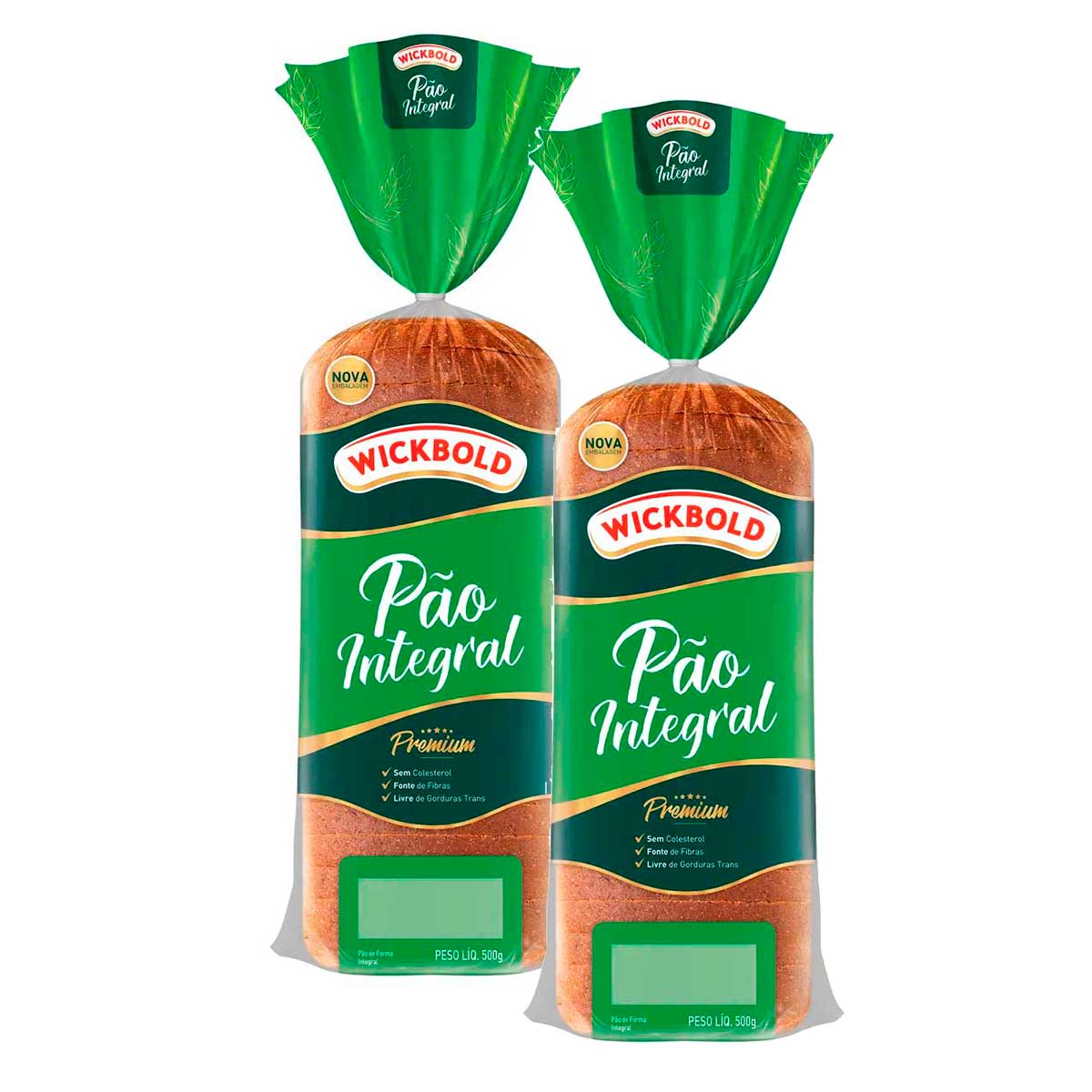 Pão de Forma Integral Wickbold 500g 2 Unidades