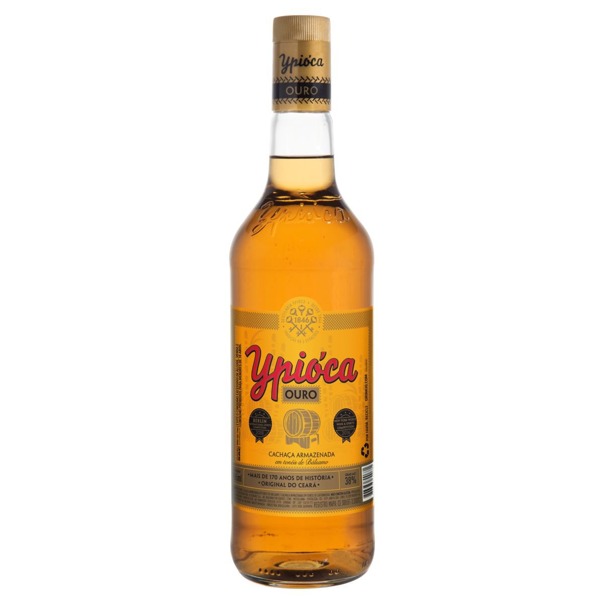 Cachaça Ypióca Conta Gota Ouro 965ml