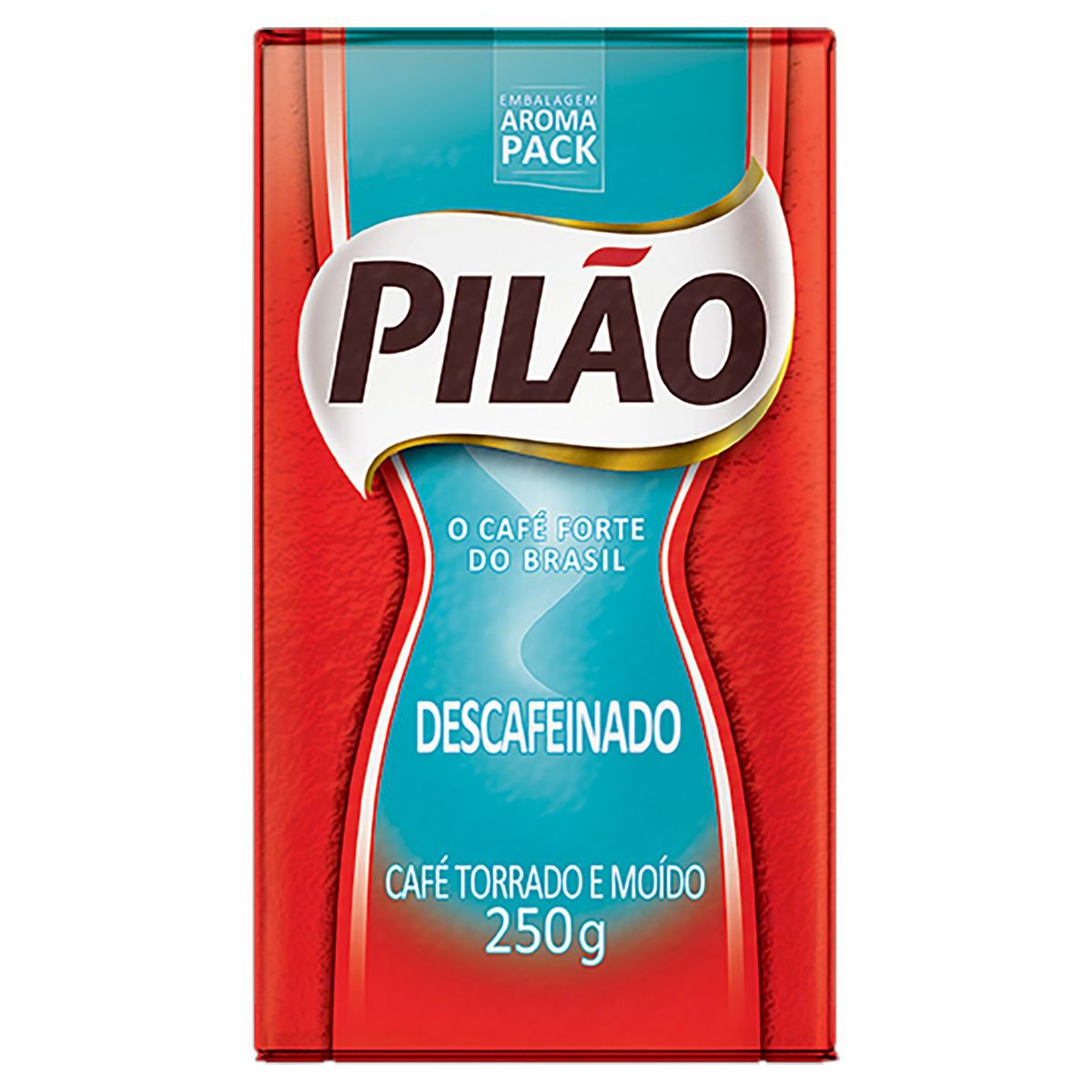 Café Torrado e Moído a Vácuo Descafeinado Pilão 250g